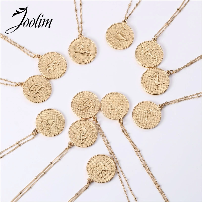 JOOLIM Jewelry Wholesale High End Pvd Plated Finish Classic Twelve Constellations Relief Pendant Stainless Steel Necklace 
JOOLIM Jewelry Wholesale High End Pvd Plated Finish Classic Twelve Constellations Relief Pendant Stainless Steel Necklace