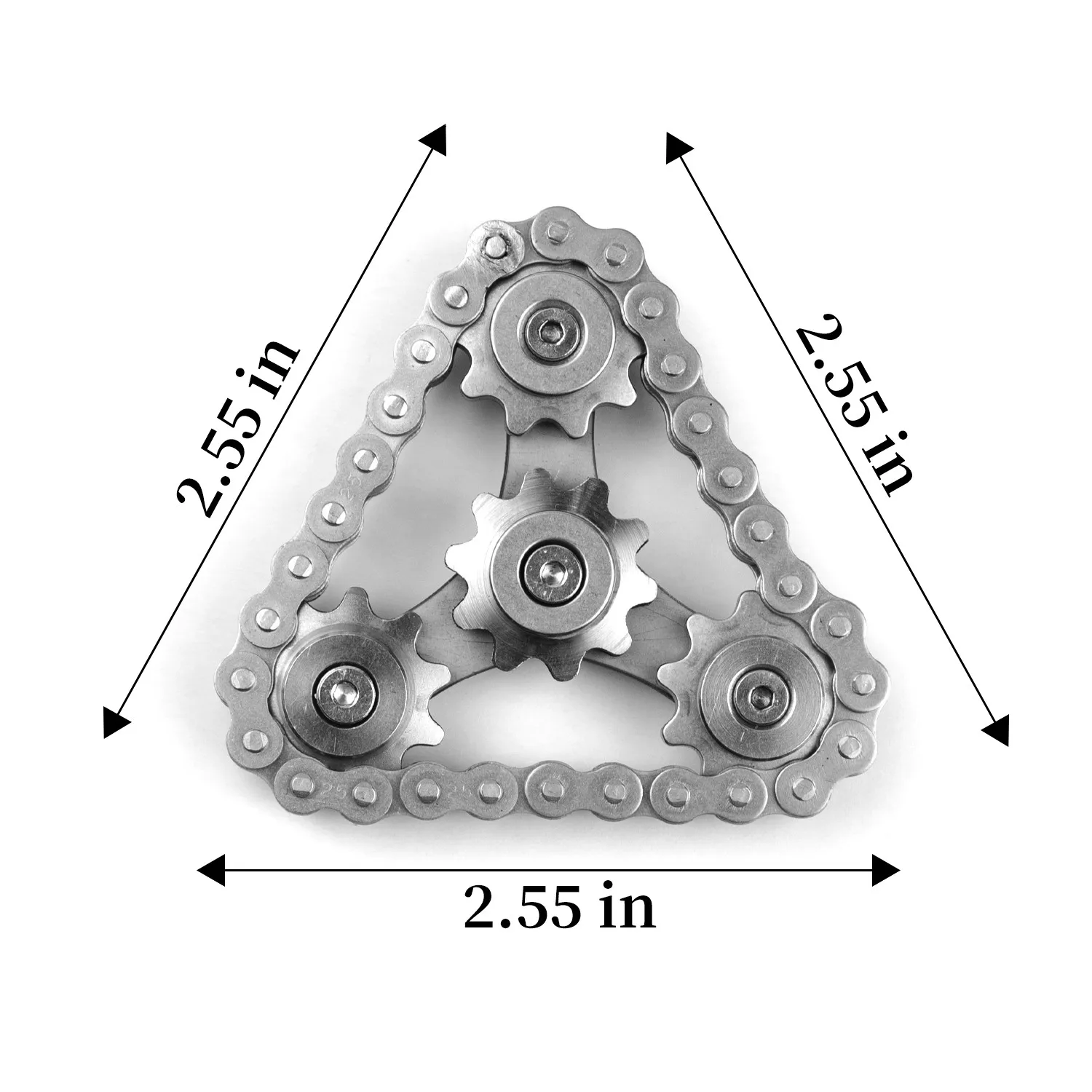 Sprocket Flywheel Fingertip Pressure Release Toys Metal Gear Chain Fidget Spinner Toy Funny Finger Game Sport Decompression Toy 
Sprocket Flywheel Fingertip Pressure Release Toys Metal Gear Chain Fidget Spinner Toy Funny Finger Game Sport Decompression Toy