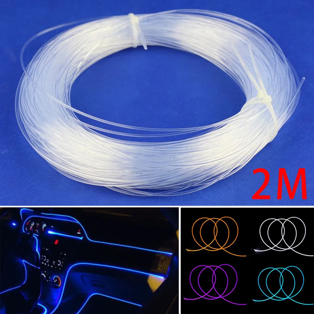 2M PMMA Side Glow Optic Fiber Cable 3mm Diameter For Car LED Lights Bright PMMA Fiber Cable Car Optic Cable Ceiling Lighting
2M PMMA Side Glow Optic Fiber Cable 3mm Diameter For Car LED Lights Bright PMMA Fiber Cable Car Optic Cable Ceiling Lighting