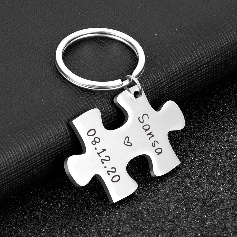 2PC Couple Personalized Keychains Customized Keychain Name and Date Engraved Valentines Day Birthday Gift for Him and Her
2PC Couple Personalized Keychains Customized Keychain Name and Date Engraved Valentines Day Birthday Gift for Him and Her
