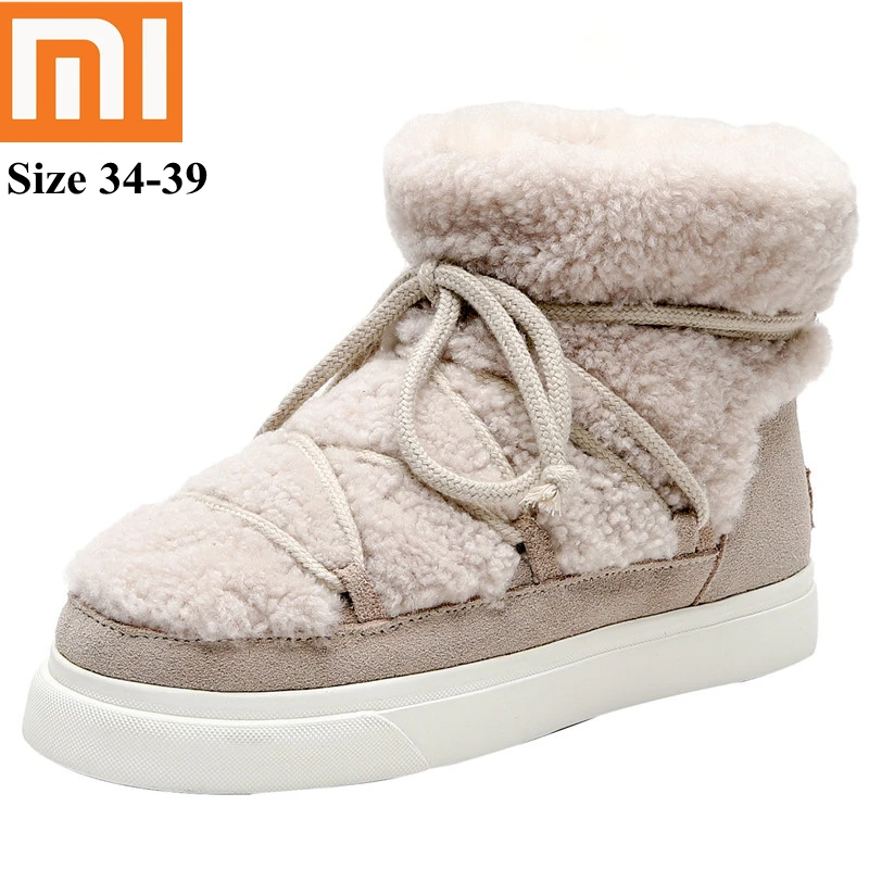 Xiaomi Shoes for Women 2021 Woman Platform Boots women Wool Cow Suede Ankle Boots Female Keep Warm Winter Women's Snow Boots 795
Xiaomi Shoes for Women 2021 Woman Platform Boots women Wool Cow Suede Ankle Boots Female Keep Warm Winter Women's Snow Boots 795