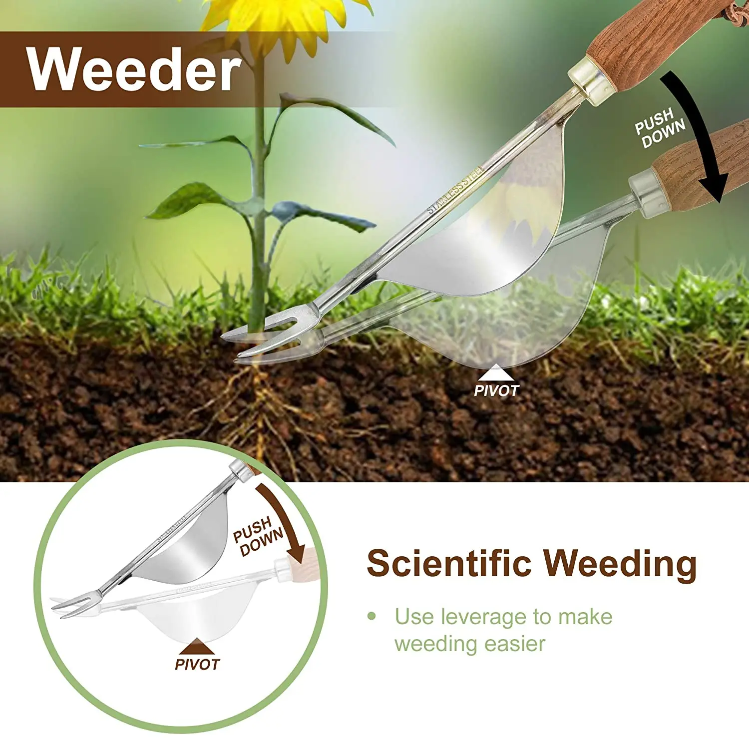 EZARC Garden Tools Set 4 Pcs Heavy Duty Stainless Steel Gardening Kit Indoor and Outdoor Hand Planting Kit with Elegant Box
EZARC Garden Tools Set 4 Pcs Heavy Duty Stainless Steel Gardening Kit Indoor and Outdoor Hand Planting Kit with Elegant Box