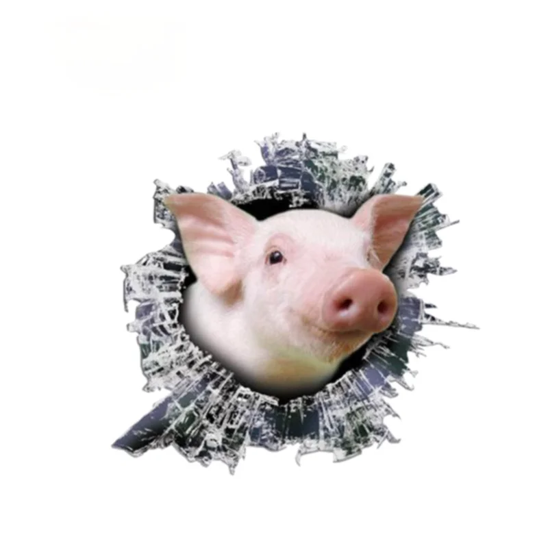 13cm x 12cm 3D Pig window sticker Glass Slag Decal Reflective Stickers Waterproof Car Styling Bird Decals
13cm x 12cm 3D Pig window sticker Glass Slag Decal Reflective Stickers Waterproof Car Styling Bird Decals