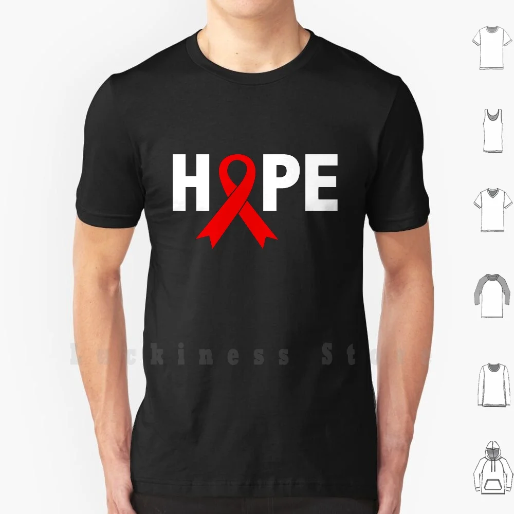 Футболка с надписью «Hope-Red Ribbon», 100% хлопок 
Футболка с надписью «Hope-Red Ribbon», 100% хлопок