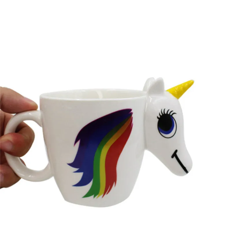 Cute Color Changing 3D Rainbow Unicorn Ceramic Mug Coffee Tea Milk Hot Water Cup Drinkware Temperature Sensing Magical Horse Cup
Cute Color Changing 3D Rainbow Unicorn Ceramic Mug Coffee Tea Milk Hot Water Cup Drinkware Temperature Sensing Magical Horse Cup