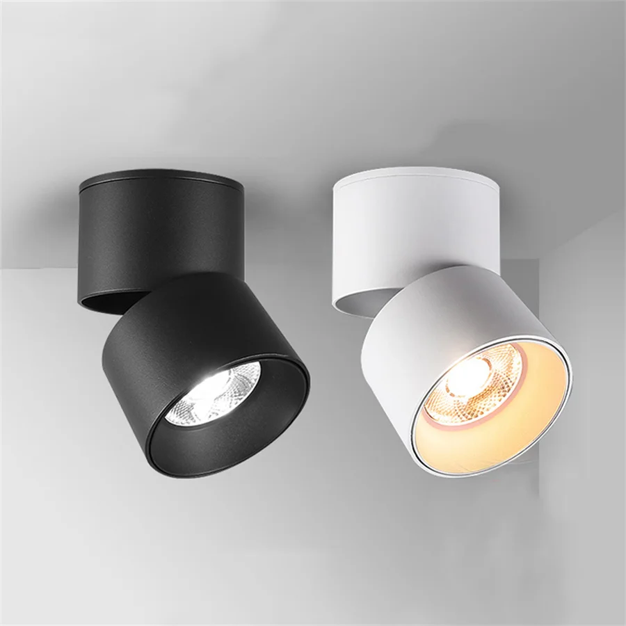

Foldable COB LED Downlight Surface Mounted LED Ceiling Lamps 10W 15W 20W 30W 40W 360° Rotatable Background LED Spot Lights