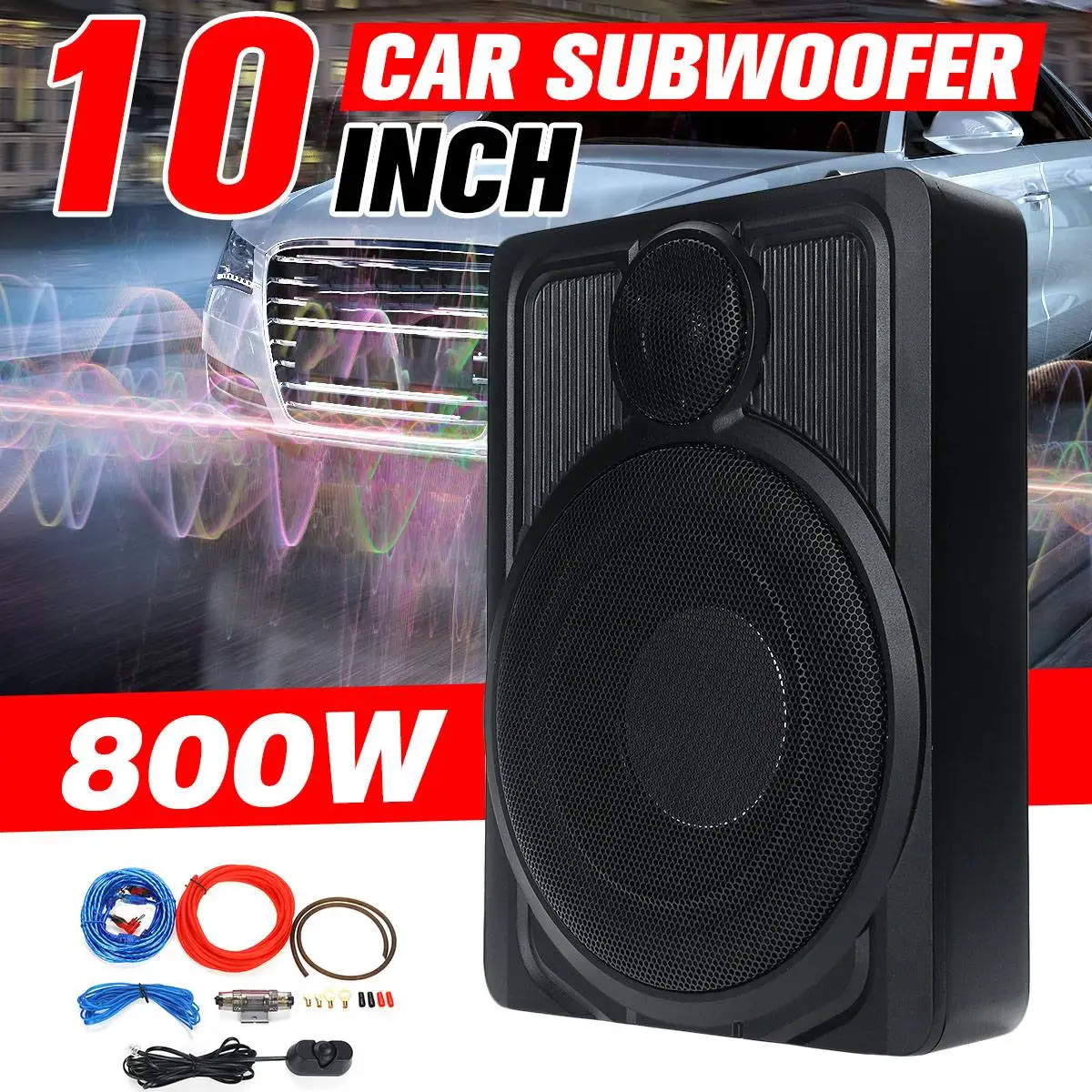 800W Car Subwoofer HIFI Slim Under-Seat Super Bass Powered Car Speaker Subwoofer Amplifier Speaker Music Player Audio Processor
800W Car Subwoofer HIFI Slim Under-Seat Super Bass Powered Car Speaker Subwoofer Amplifier Speaker Music Player Audio Processor