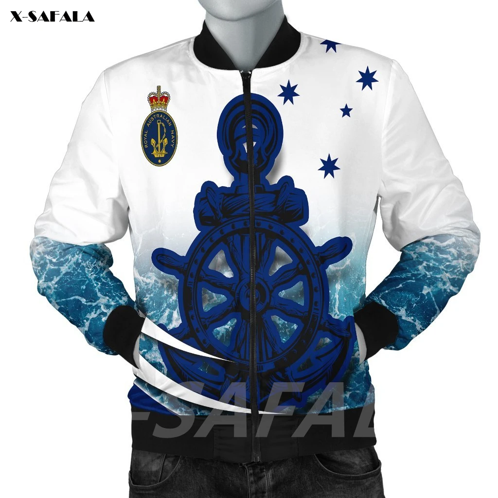 Australia Royal Navy Ocean Is Home 3D Printed Bomber Thick Jacket Man Female Outwear Baseball Flight Pilot Jacket Zipper Coat
Australia Royal Navy Ocean Is Home 3D Printed Bomber Thick Jacket Man Female Outwear Baseball Flight Pilot Jacket Zipper Coat