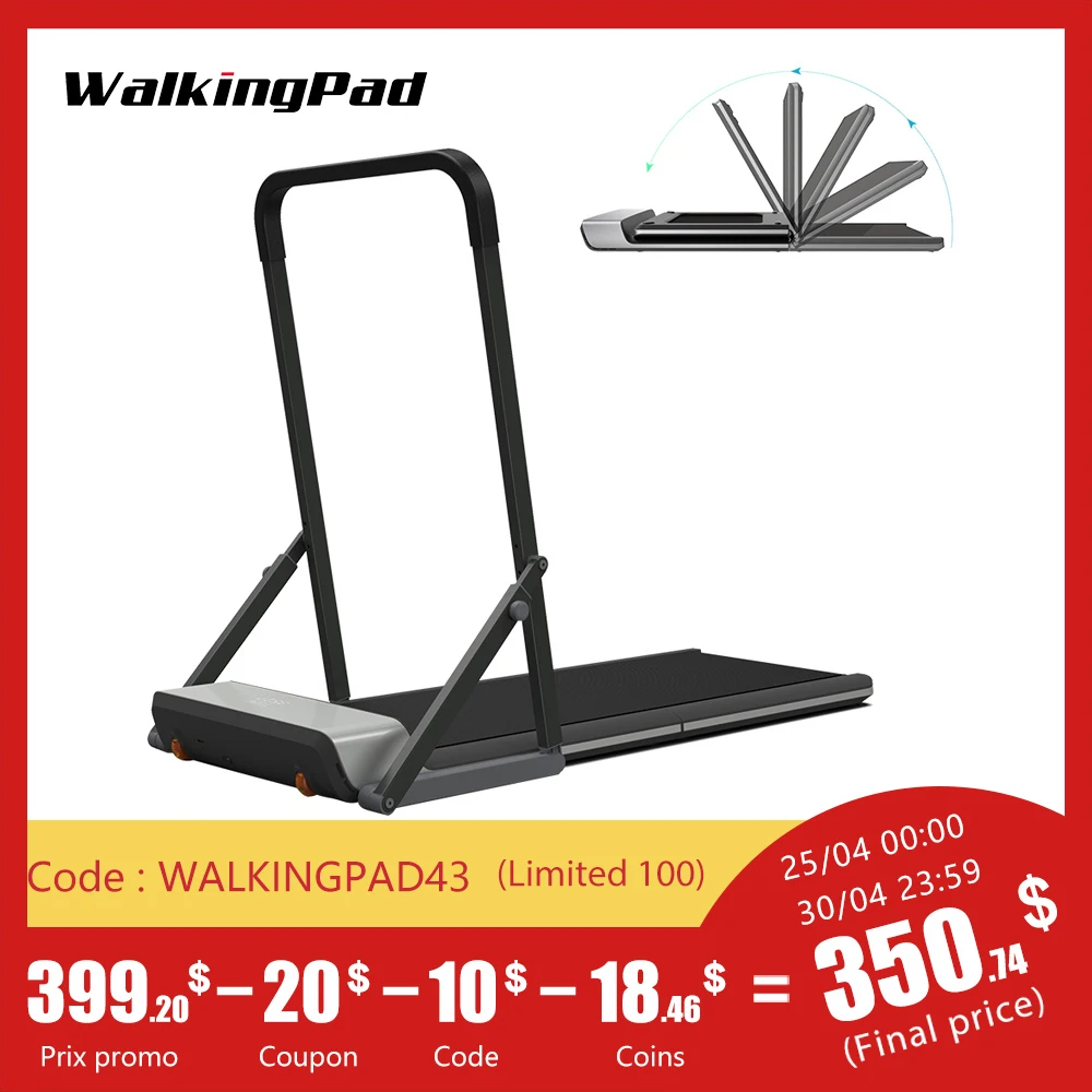 WalkingPad Folding Treadmill A1 Smart Electric Treadmil Jog Walk Device App Control Cardio Fitness Sports Equipment for Home
WalkingPad Folding Treadmill A1 Smart Electric Treadmil Jog Walk Device App Control Cardio Fitness Sports Equipment for Home