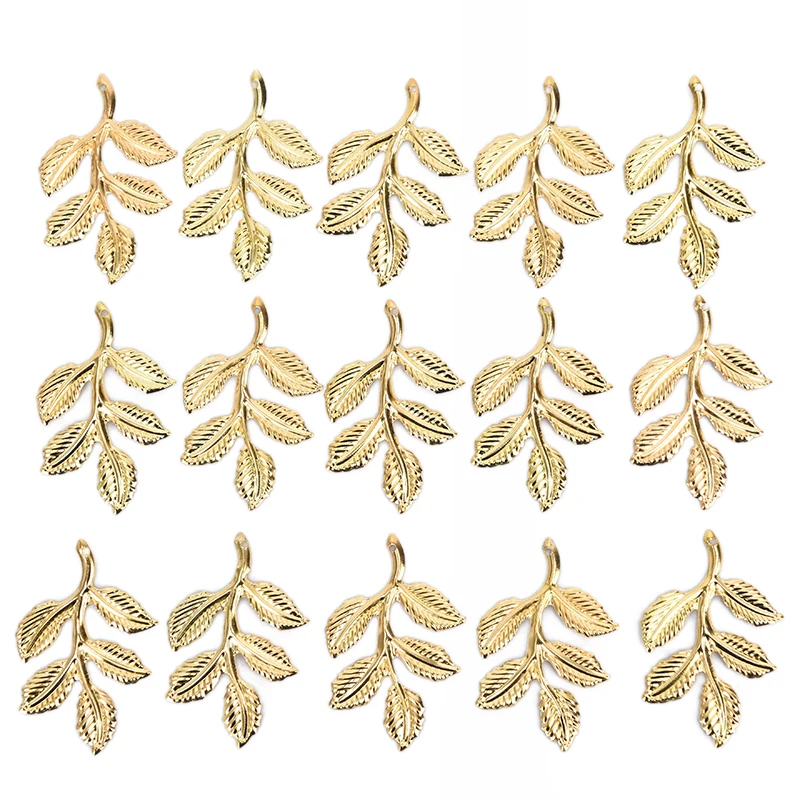 30Pcs Leaf Filigree Wraps Connectors Metal DIY Crafts Jewelry Making DIY Accessories Handicraft Supplies Gift Decoration
30Pcs Leaf Filigree Wraps Connectors Metal DIY Crafts Jewelry Making DIY Accessories Handicraft Supplies Gift Decoration