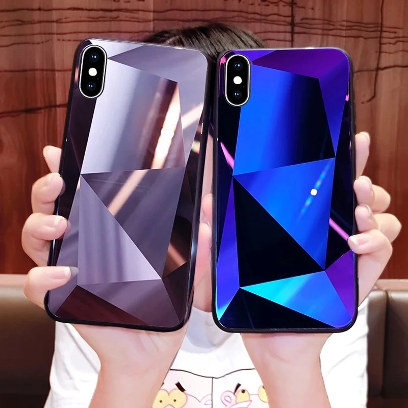 For Iphone11 11Pro SE X XS XR XSMAX OPPO R15 Case Creative 3D Diamond Geometry Glass Mirror Phone Shell
For Iphone11 11Pro SE X XS XR XSMAX OPPO R15 Case Creative 3D Diamond Geometry Glass Mirror Phone Shell
