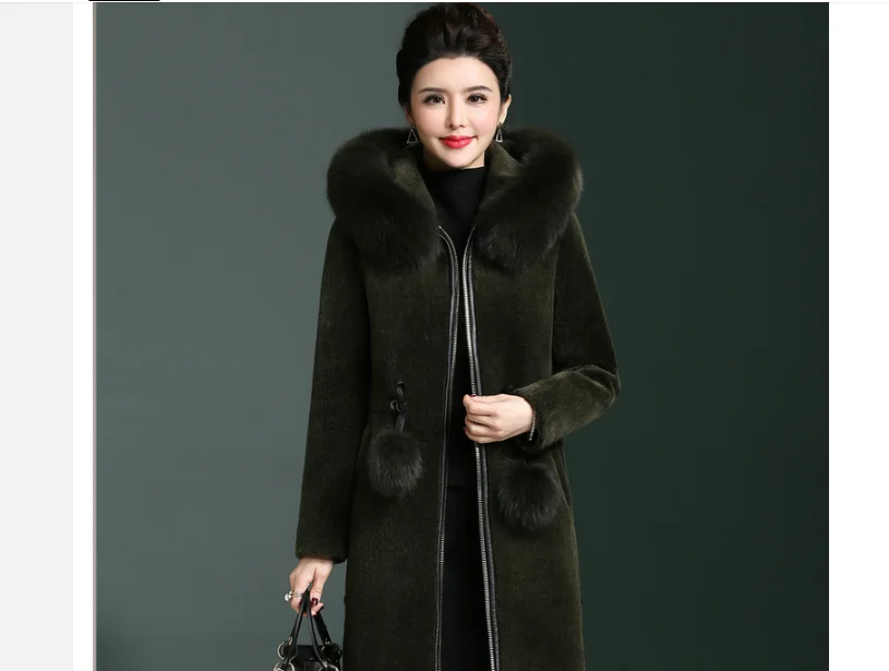 AYUNSUE 2020 Real Wool Jackets Women Natural Fur Coat Sheep Shearling Jacket Winter Thick Warm Coats With Fox Fur Collar 8755
AYUNSUE 2020 Real Wool Jackets Women Natural Fur Coat Sheep Shearling Jacket Winter Thick Warm Coats With Fox Fur Collar 8755