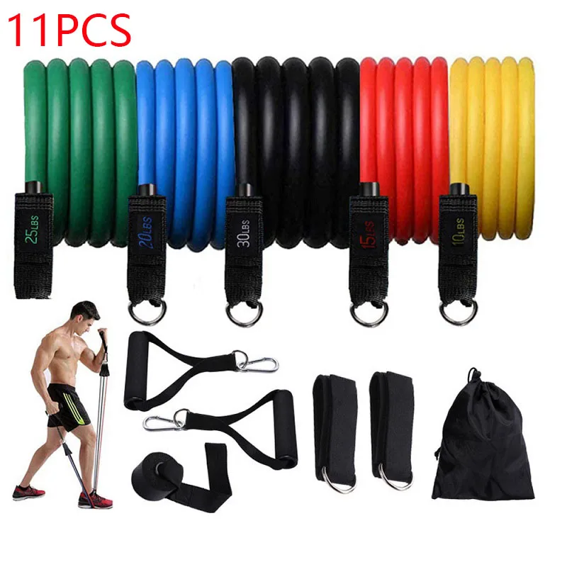 11PCS Resistance Bands Pilates Sport Tension Rope Yoga Puller Latex Elastic Bands Gym Fitness Blet Strength Training Equipment
11PCS Resistance Bands Pilates Sport Tension Rope Yoga Puller Latex Elastic Bands Gym Fitness Blet Strength Training Equipment