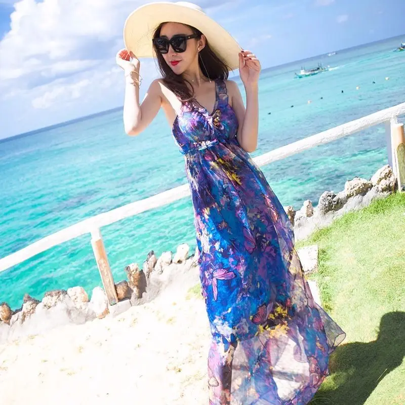 Maxi Bohemian Dress for Women 2021 Summer V-neck Spaghetti Strap Plus Size Beach Holiday Thin Halter Fashion Casual Dresses
Maxi Bohemian Dress for Women 2021 Summer V-neck Spaghetti Strap Plus Size Beach Holiday Thin Halter Fashion Casual Dresses