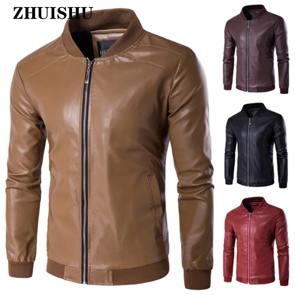 New Men's Leather Jacket Fashion Zipper Pu Motorcycle Coat Lapel Fur Clothing Male Sleeve Tops Vitality Streetwear Long Sleeve
New Men's Leather Jacket Fashion Zipper Pu Motorcycle Coat Lapel Fur Clothing Male Sleeve Tops Vitality Streetwear Long Sleeve