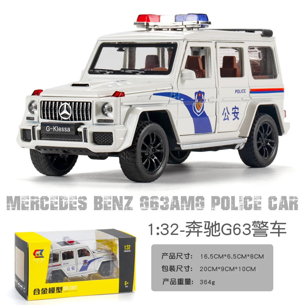 Bisney 1:32 Benzs G63 Police Patrol Car Simulation Alloy Model Ornament Children's Toy Bar Bookshelf Favorites Ornaments Gift
Bisney 1:32 Benzs G63 Police Patrol Car Simulation Alloy Model Ornament Children's Toy Bar Bookshelf Favorites Ornaments Gift
