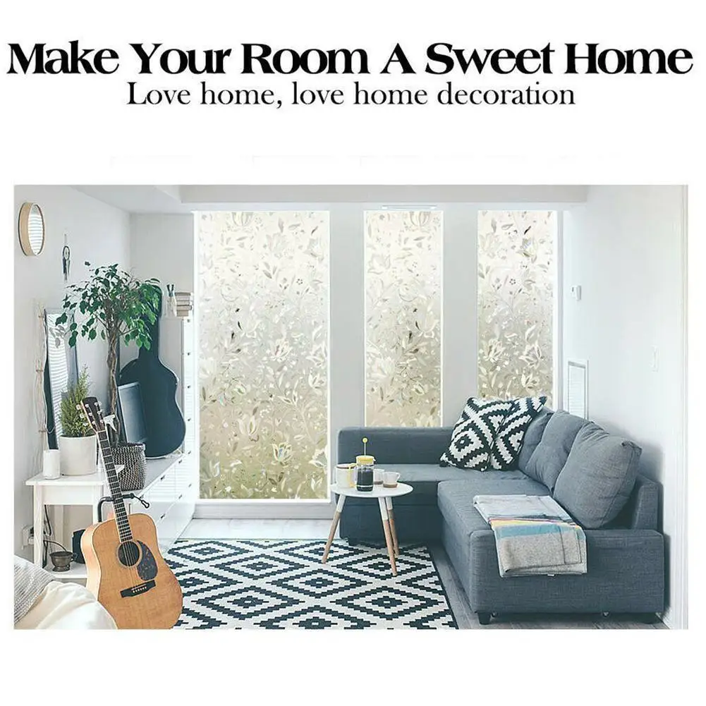 BLUEKING Self Adhesive Privacy Window Film 3D Static Heat Flower Control Glass Window Blocking Stickers Decor Bathroom J6X3
BLUEKING Self Adhesive Privacy Window Film 3D Static Heat Flower Control Glass Window Blocking Stickers Decor Bathroom J6X3