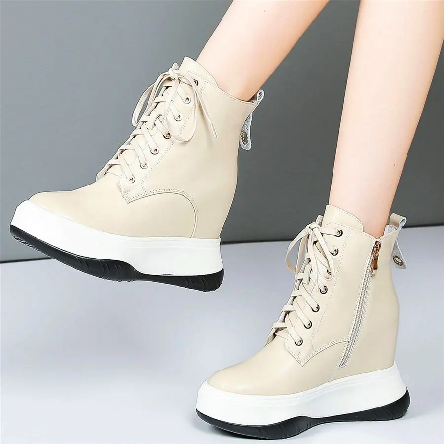 Platform Ankle Boots Women Genuine Leather Fashion Sneaker Military Creeper Oxfords Lace Up High Heel Famale Shoe GOTH
Platform Ankle Boots Women Genuine Leather Fashion Sneaker Military Creeper Oxfords Lace Up High Heel Famale Shoe GOTH