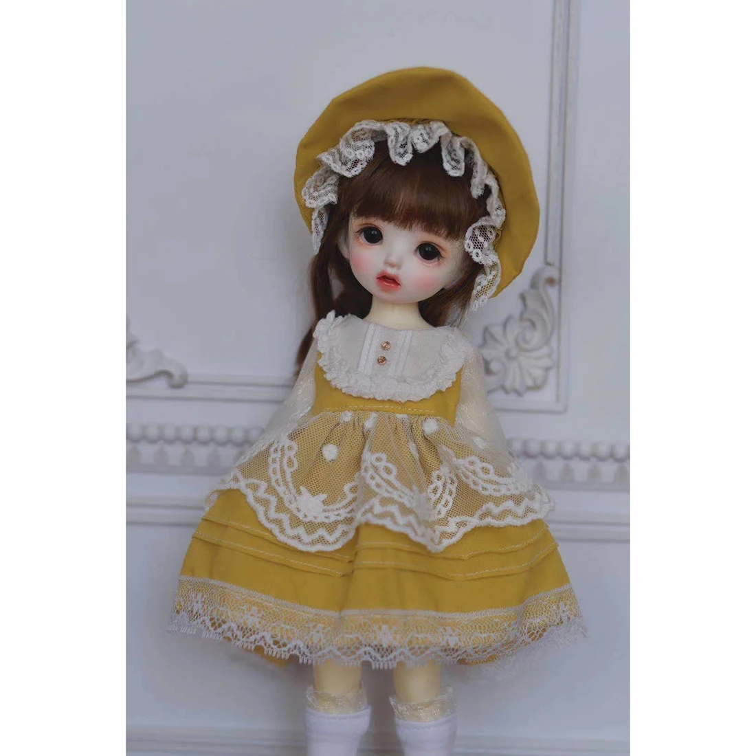 3 шт., Одежда для кукол BJD, повседневное милое платье для кукол BJD 1/6-(желтый) без куклы
3 шт., Одежда для кукол BJD, повседневное милое платье для кукол BJD 1/6-(желтый) без куклы