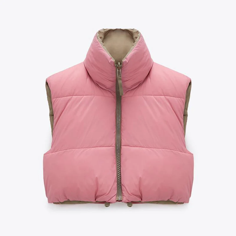 Vests Ladies Fashion Autumn Stand Collar Cotton Vests Women Elegant Solid Simple Zipper Coats Women Casual High Waisted
Vests Ladies Fashion Autumn Stand Collar Cotton Vests Women Elegant Solid Simple Zipper Coats Women Casual High Waisted