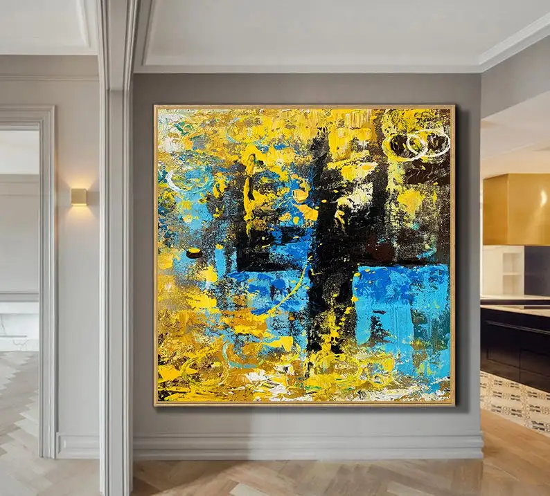 Modern Art Texture Canvas Painting Palette Knife Canvas Acrylic Painting Bedroom Wall Decor Abstract Oil Paintings for Kitchen
Modern Art Texture Canvas Painting Palette Knife Canvas Acrylic Painting Bedroom Wall Decor Abstract Oil Paintings for Kitchen