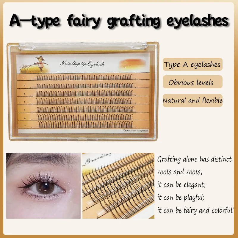 A-Type Net Red Style fairy grafted eyelashes single cluster A-type self grafted eyelashes curled eyelash short eyelash natural
A-Type Net Red Style fairy grafted eyelashes single cluster A-type self grafted eyelashes curled eyelash short eyelash natural