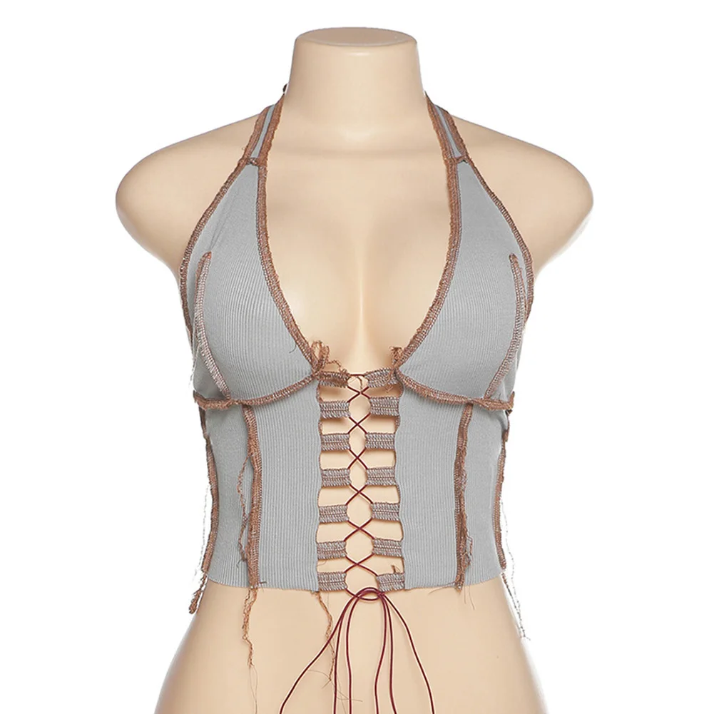 Europe 2021 INS Autumn New Women's Sleeveless V-neck Fashion Contrast Color Slim Short Midriff Waist Woman Tank Top
Europe 2021 INS Autumn New Women's Sleeveless V-neck Fashion Contrast Color Slim Short Midriff Waist Woman Tank Top