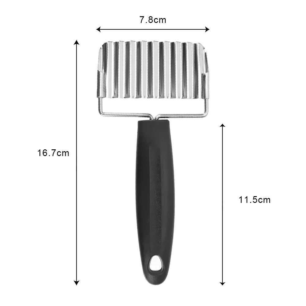 Creative Potato Slicer Wavy French Fries Cutter Stainless Steel Kitchen Gadgets Cutter Knife Vegetable Chopper Veggie Slicer
Creative Potato Slicer Wavy French Fries Cutter Stainless Steel Kitchen Gadgets Cutter Knife Vegetable Chopper Veggie Slicer