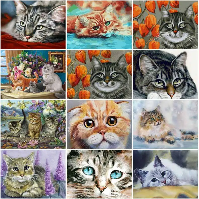 5D Diy Diamond Painting Cat Handmade Cross Stitch Embroidery Rhinestone Mosaic 5D Diamond Embroidery Home Decoration Gift
5D Diy Diamond Painting Cat Handmade Cross Stitch Embroidery Rhinestone Mosaic 5D Diamond Embroidery Home Decoration Gift