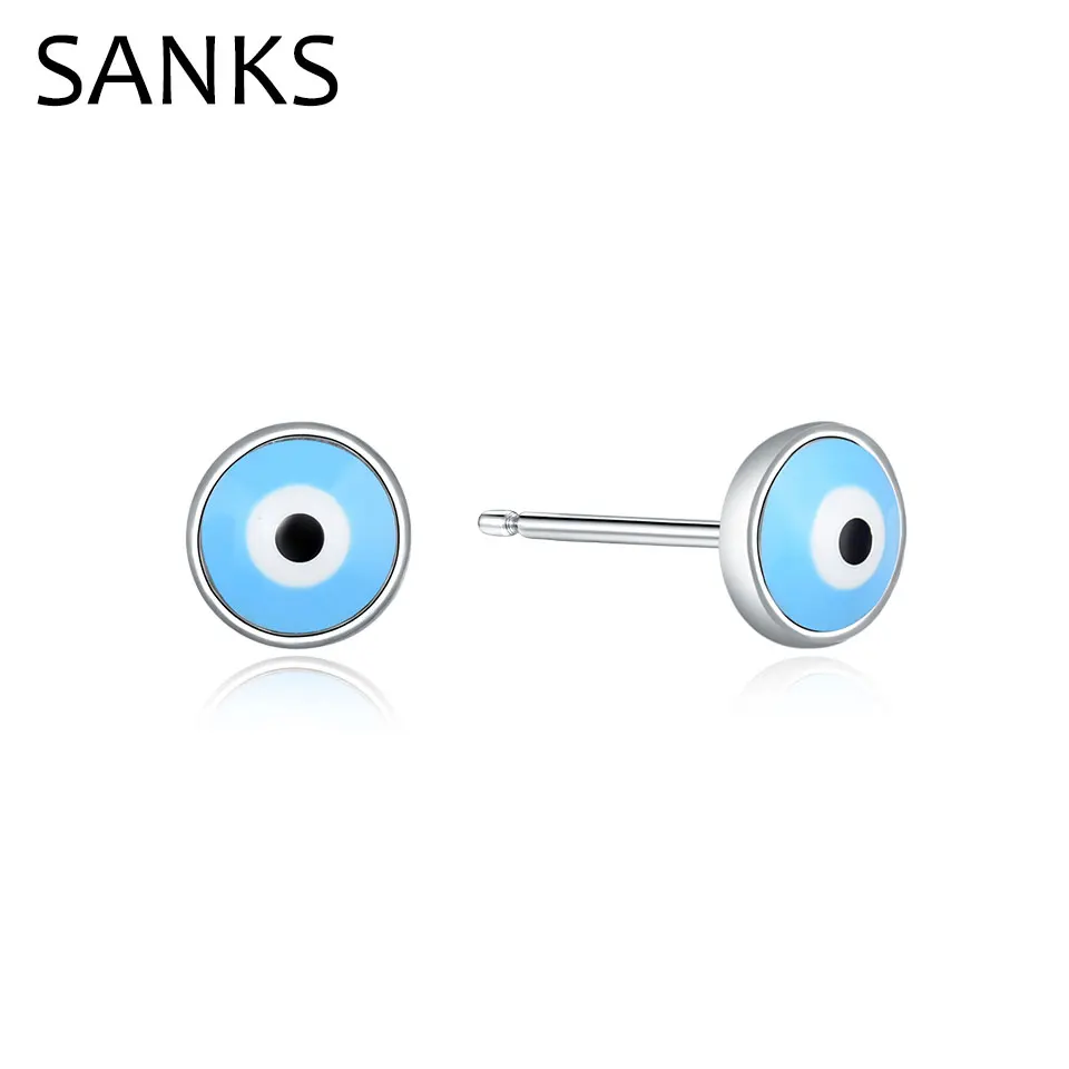 SANKS Cute Devil Eyes Stud Earrings Women Turkish Evil Eyes Earrings Colorful Enamel Round Shape for Ladies Gift Fashion Jewelry
SANKS Cute Devil Eyes Stud Earrings Women Turkish Evil Eyes Earrings Colorful Enamel Round Shape for Ladies Gift Fashion Jewelry