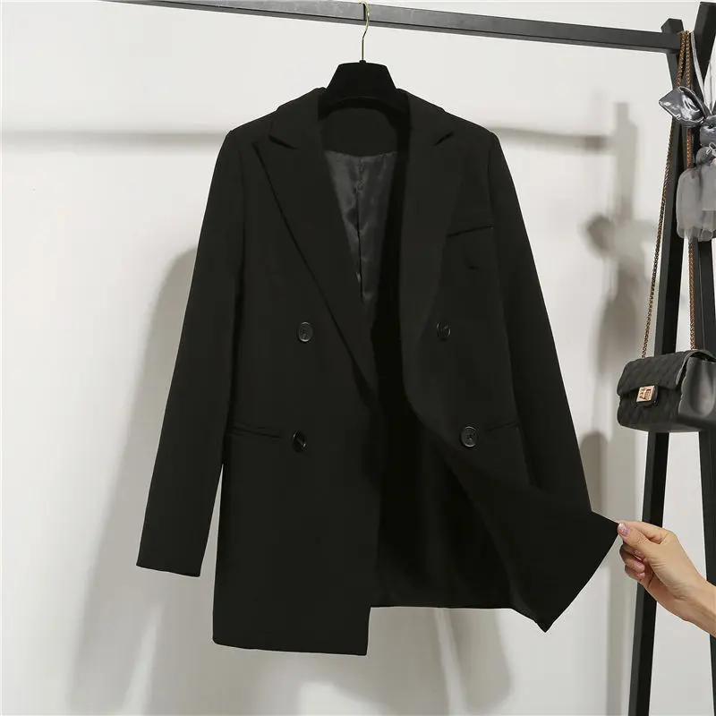 Simple Commute Black Women's Suits Coat Korean Style Loose Leisure Professional 2021 Fashion Ladies Tops Suit Women Suit Blazer
Simple Commute Black Women's Suits Coat Korean Style Loose Leisure Professional 2021 Fashion Ladies Tops Suit Women Suit Blazer