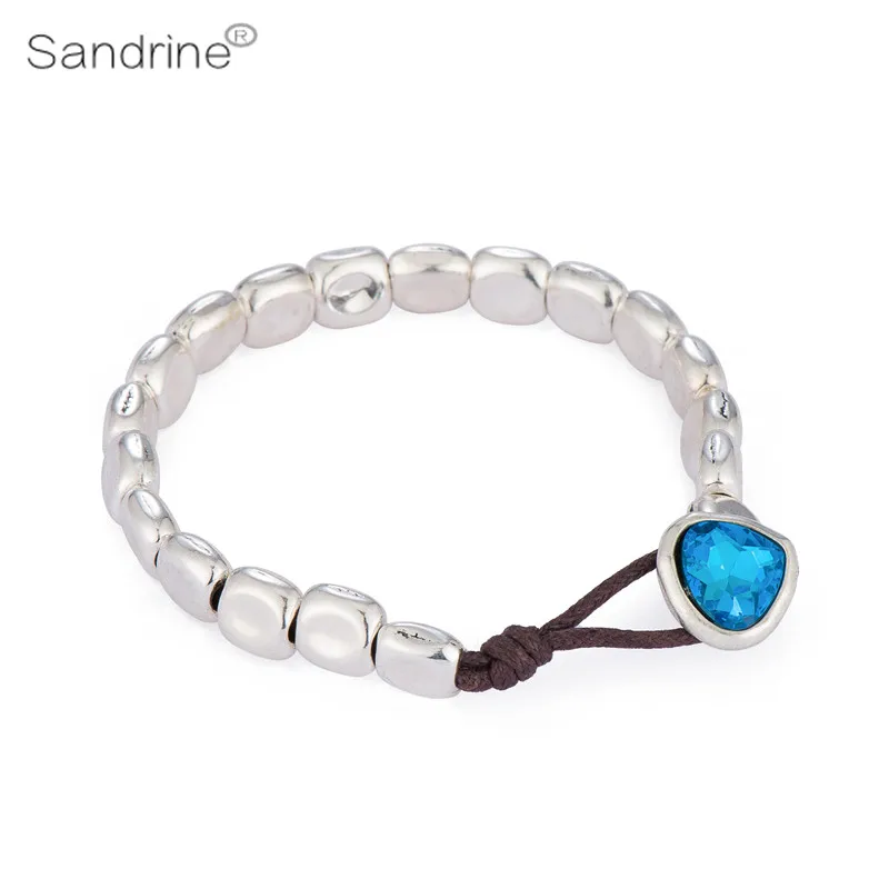 Sandrine 2020 NEW Brand Fashion Jewelry Brand Wholesale Handmade DIY Beads Heart Crystal Leather Bracelet Christmas Gift
Sandrine 2020 NEW Brand Fashion Jewelry Brand Wholesale Handmade DIY Beads Heart Crystal Leather Bracelet Christmas Gift