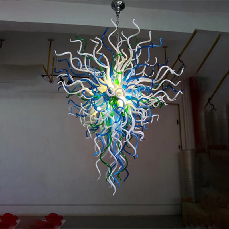 Large Chandeliers Modern Art Deco Blue Murano Glass Foyer Decor LED Luxury Lightings
Large Chandeliers Modern Art Deco Blue Murano Glass Foyer Decor LED Luxury Lightings