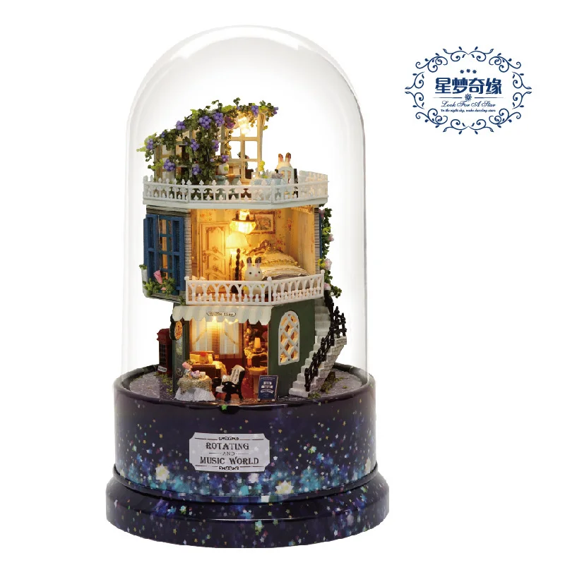 Zhiqu house manual DIY cottage assembly 3D three-dimensional jigsaw, rotating music box, music box, children's intelligence toys
Zhiqu house manual DIY cottage assembly 3D three-dimensional jigsaw, rotating music box, music box, children's intelligence toys