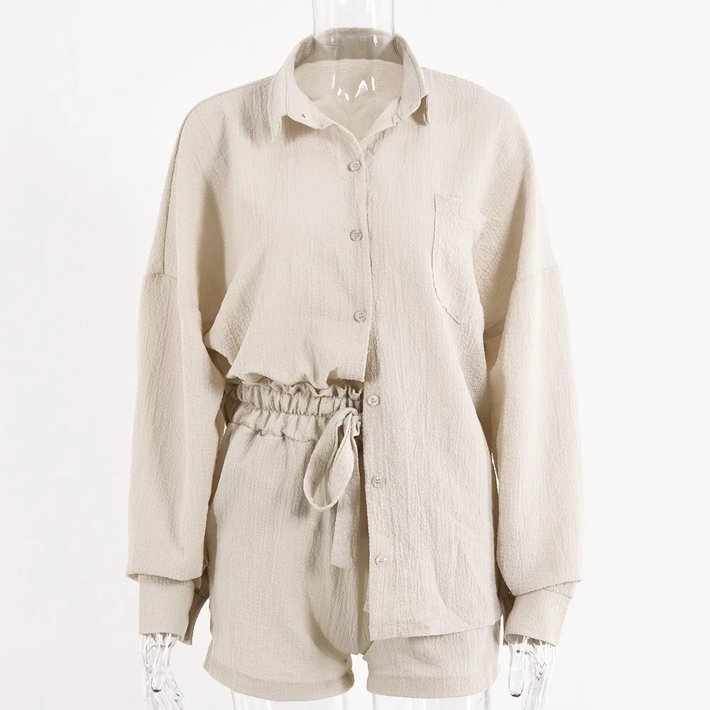 hirigin Two Piece Outfits for Women Matching Sets Cozy Loungewear Spring 2021 Shirts Blouse and Shorts 2 Piece Set
hirigin Two Piece Outfits for Women Matching Sets Cozy Loungewear Spring 2021 Shirts Blouse and Shorts 2 Piece Set