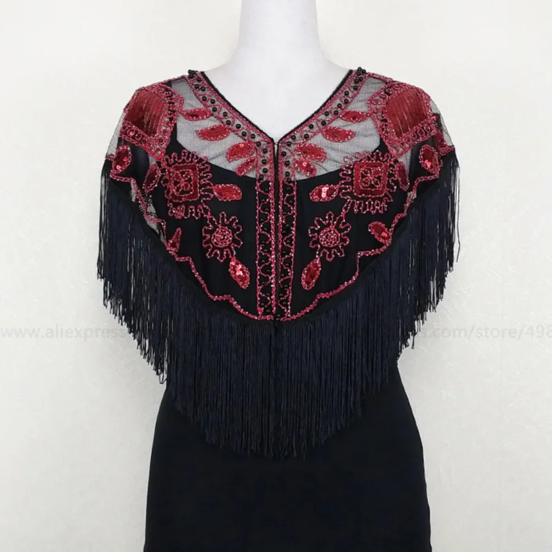 Womens Gatsby 1920s Shawl Beaded Sequin Evening Wraps Flapper Cape Bolero
Womens Gatsby 1920s Shawl Beaded Sequin Evening Wraps Flapper Cape Bolero