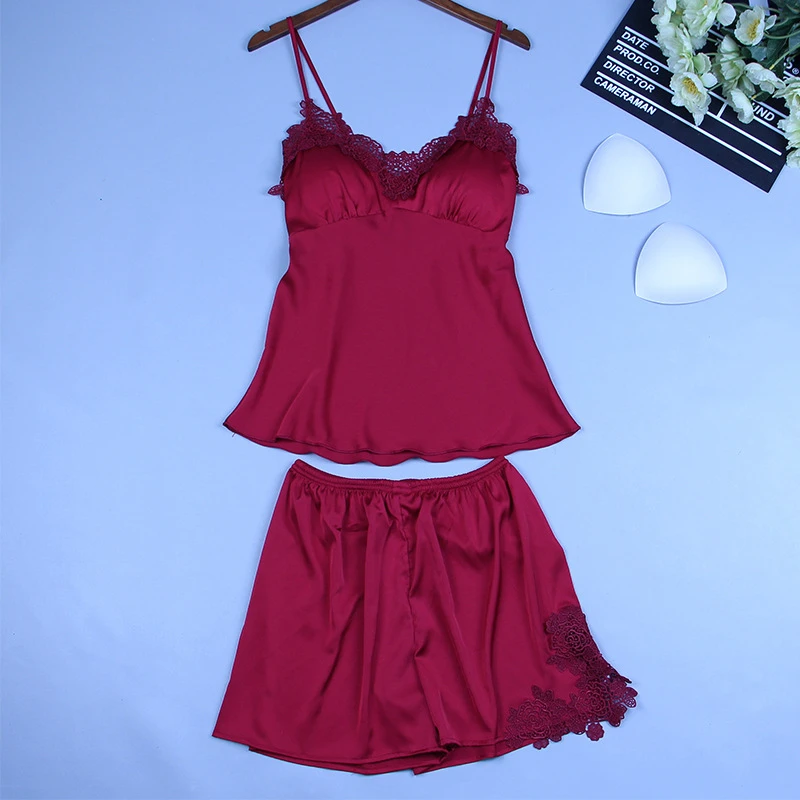 2pcs Pink Shorts Sling Lady Pajamas Cute Soft Sleepwear Casual Intimate Sleep Tops Sexy Lingerie Pijama Mujer
2pcs Pink Shorts Sling Lady Pajamas Cute Soft Sleepwear Casual Intimate Sleep Tops Sexy Lingerie Pijama Mujer