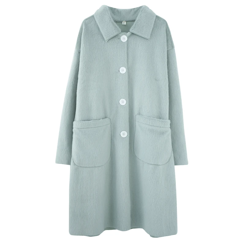 BIG SIZE Autumn Winter Women Fashion Solid Color Outerwear Tops Ladies Female Plus Large Long Woolen Loose False Fur Jacket Coat
BIG SIZE Autumn Winter Women Fashion Solid Color Outerwear Tops Ladies Female Plus Large Long Woolen Loose False Fur Jacket Coat