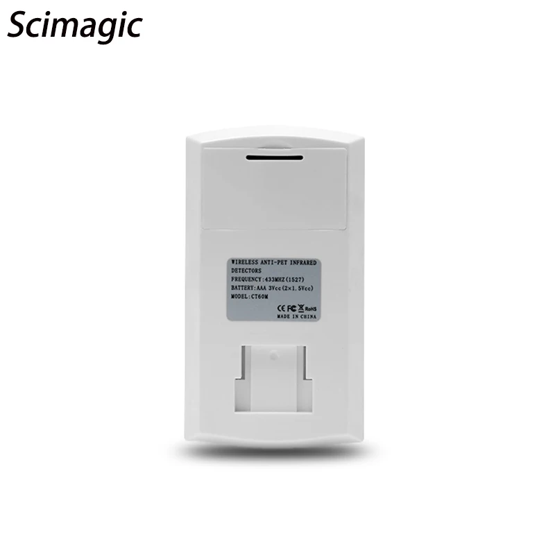 CT60W Wireless PIR sensor Infrared Motion Detector 433Mhz pet Immune Anti-Pet for Home Security Alarm System
CT60W Wireless PIR sensor Infrared Motion Detector 433Mhz pet Immune Anti-Pet for Home Security Alarm System