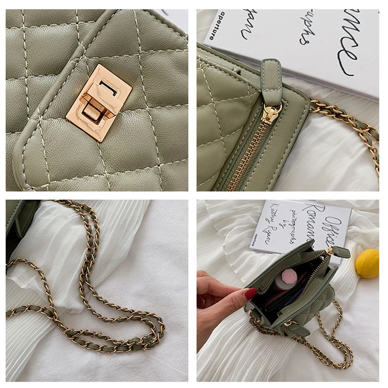 HFOS Shoulder Bags Women Summer Female Chain Small Bags Casual Diamonds Lattice Saddle Bags Quality Messager Bags Top Handle Bag
HFOS Shoulder Bags Women Summer Female Chain Small Bags Casual Diamonds Lattice Saddle Bags Quality Messager Bags Top Handle Bag