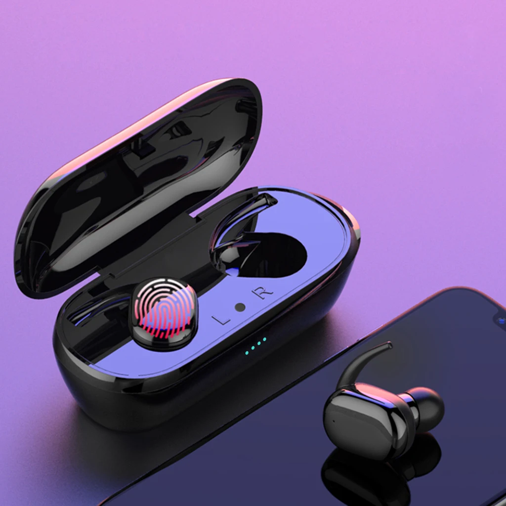 TWS audiophile headphones Fingerprint Touch Earbuds Built-in Mic Super Bass Stereo Sports Headphone Headset With Charging Box
TWS audiophile headphones Fingerprint Touch Earbuds Built-in Mic Super Bass Stereo Sports Headphone Headset With Charging Box