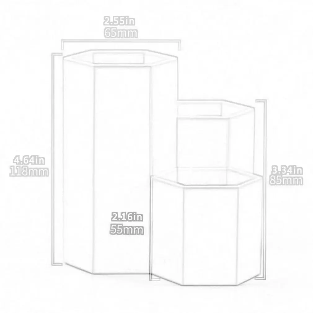 Home Office Hexagonal Pen Pencil Holder Pen Storage Cosmetic Makeup Storage Box Desk Drawer Organizer
Home Office Hexagonal Pen Pencil Holder Pen Storage Cosmetic Makeup Storage Box Desk Drawer Organizer