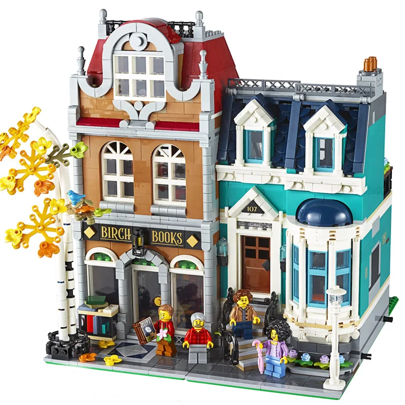 2524Pcs Creative City Street View Bookshop Model Building Kits Blocks with Figures Compatible 10270 Bricks Toys Children Gift
2524Pcs Creative City Street View Bookshop Model Building Kits Blocks with Figures Compatible 10270 Bricks Toys Children Gift