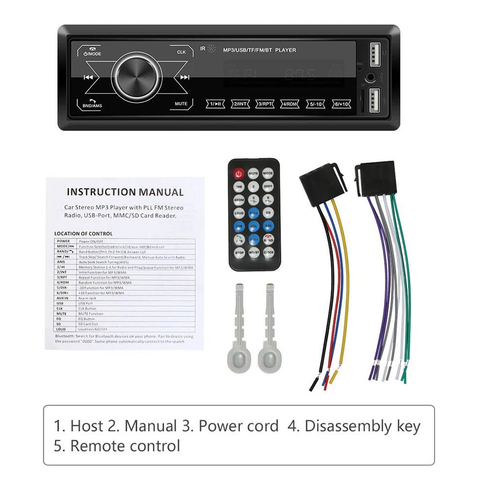 Car MP3 Player LCD Touch Screen Car Radio Dual USB Bluetooth Speaker Phone Charging TF Card U Disk AUX FM Radio M5TB
Car MP3 Player LCD Touch Screen Car Radio Dual USB Bluetooth Speaker Phone Charging TF Card U Disk AUX FM Radio M5TB