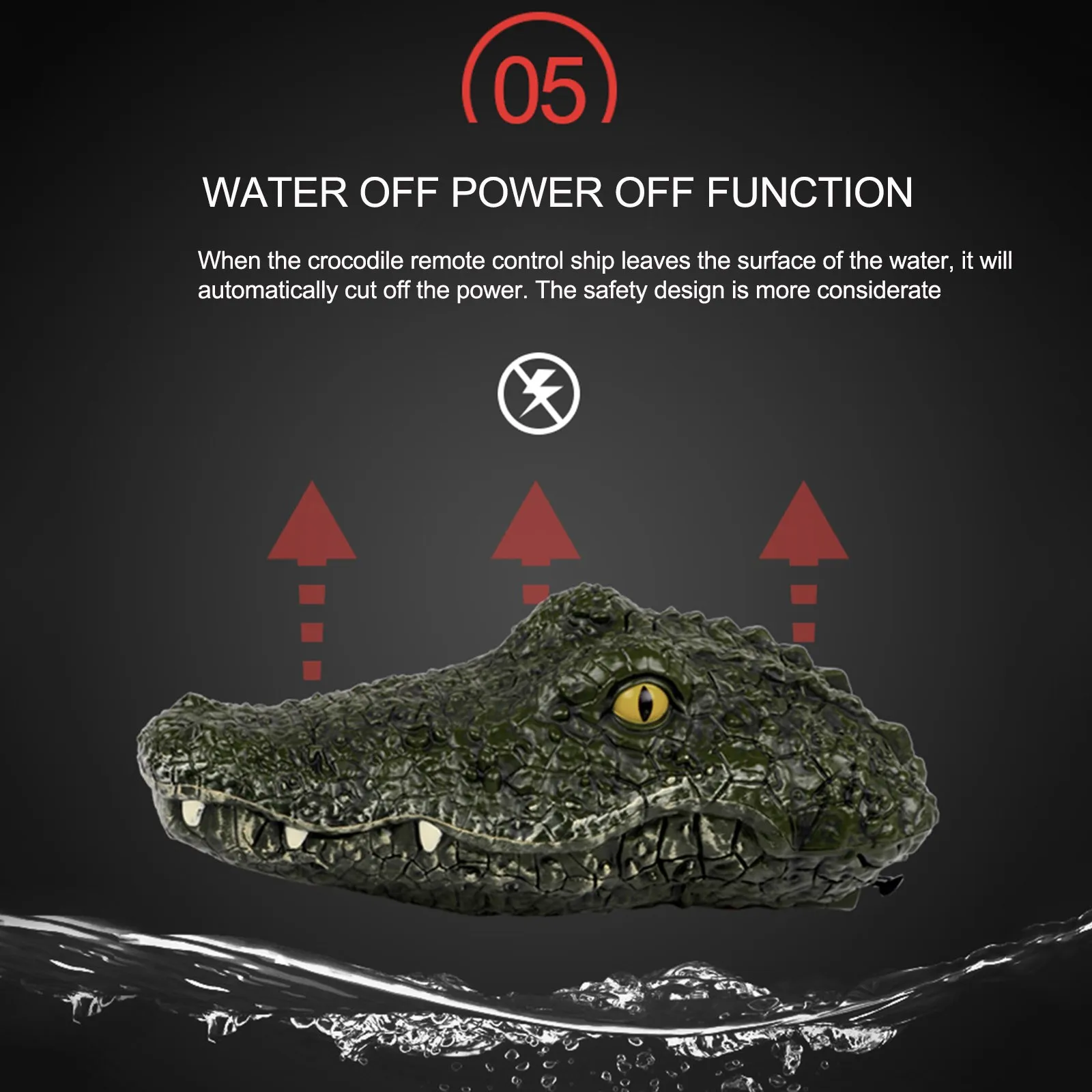 2.4G four-way remote control electric crocodile animal boat 4-CH control electric racing crocodile crocodile head RC spoof toy F
2.4G four-way remote control electric crocodile animal boat 4-CH control electric racing crocodile crocodile head RC spoof toy F