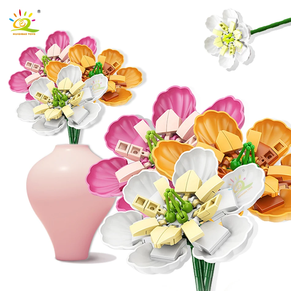 HUIQIBAO 228pcs City Michelia Figo Flower Bouquet DIY Model Building Blocks Girls Ideas MOC Decorate Bricks Toys For Children
HUIQIBAO 228pcs City Michelia Figo Flower Bouquet DIY Model Building Blocks Girls Ideas MOC Decorate Bricks Toys For Children