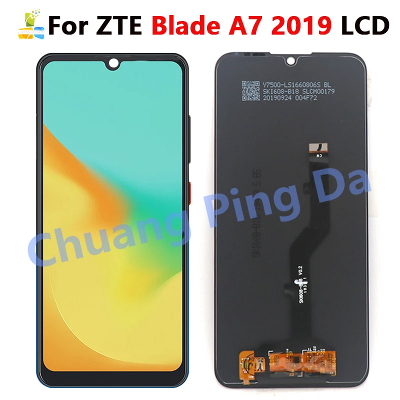 Черный ЖК дисплей 6 01 дюйма для ZTE Blade A7 2019 P963F02 и сенсорный экран дигитайзер сенсор