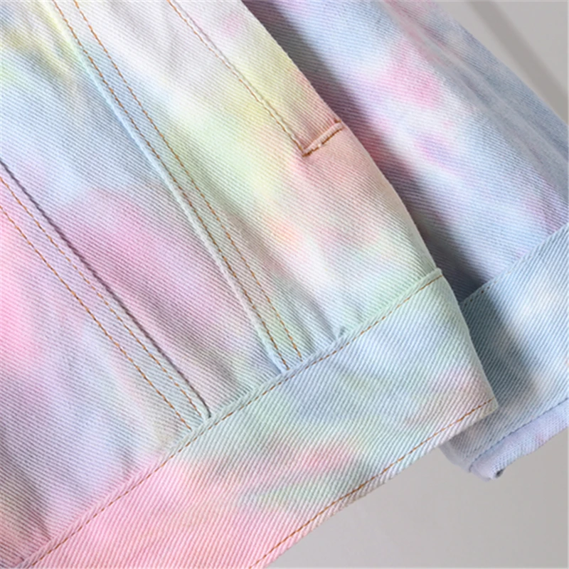 European Denim Jacket Women 2020 Autumn Design Gradient Color Tie-Dye Hole Short Jeans Coat Women Fashion Harajuku Jacket H522
European Denim Jacket Women 2020 Autumn Design Gradient Color Tie-Dye Hole Short Jeans Coat Women Fashion Harajuku Jacket H522