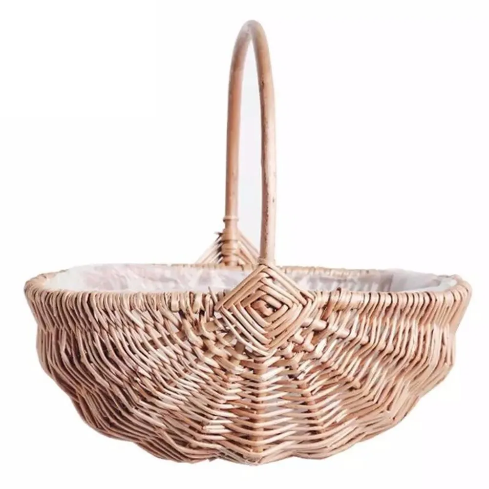 1pcs Natural Rattan Hand-Woven Flower Basket Pastoral Style Vase Weaving Baskets Fruits Vegetables Food Multi-functional Storage
1pcs Natural Rattan Hand-Woven Flower Basket Pastoral Style Vase Weaving Baskets Fruits Vegetables Food Multi-functional Storage