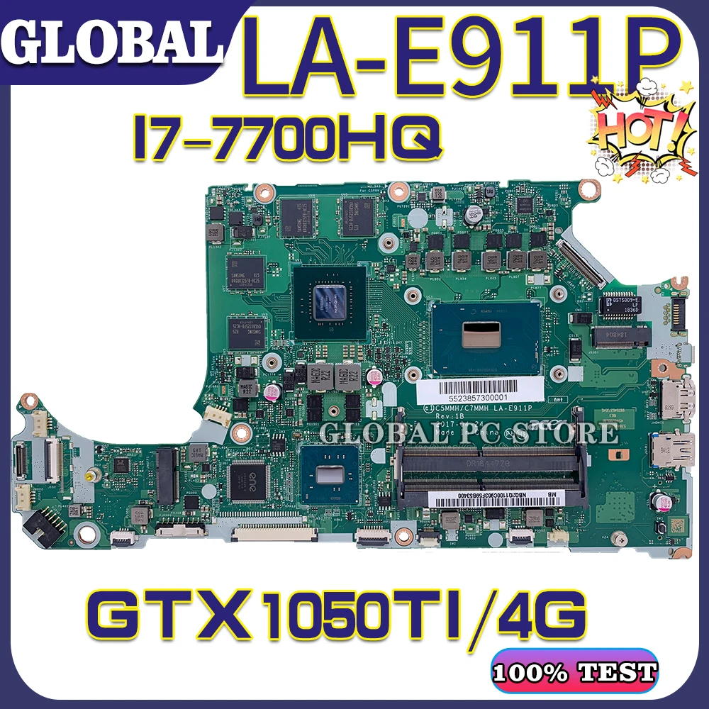 KEFU for A715-71 laptop motherboard ACER Aspire A715-71G A515-51 C5MMH / C7MMH LA-E911P motherboard mainboard test OK 100% work
KEFU for A715-71 laptop motherboard ACER Aspire A715-71G A515-51 C5MMH / C7MMH LA-E911P motherboard mainboard test OK 100% work